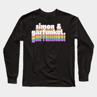 Simon & Garfunkel Retro Aesthetic Design // Long Sleeve T-Shirt